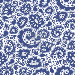 ethnic blue oriental vector illustration seamless pattern