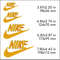 nike leather laces logo machine embroidery designs