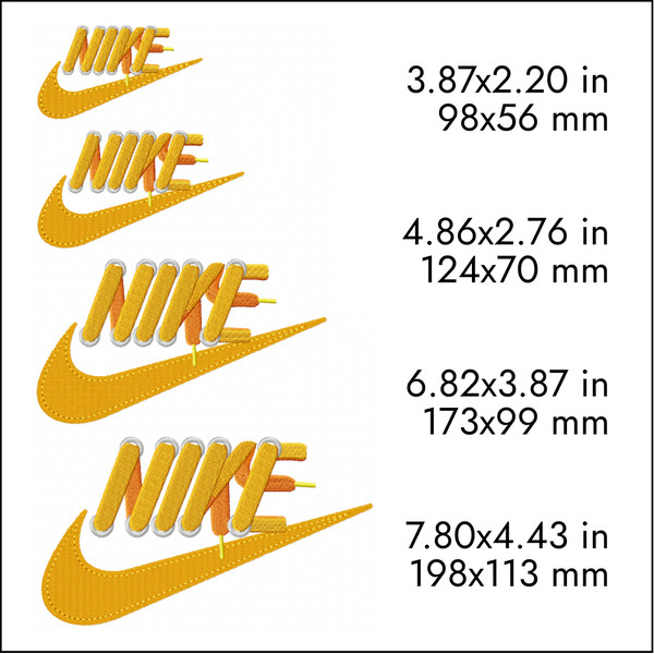nike leather laces logo machine embroidery designs