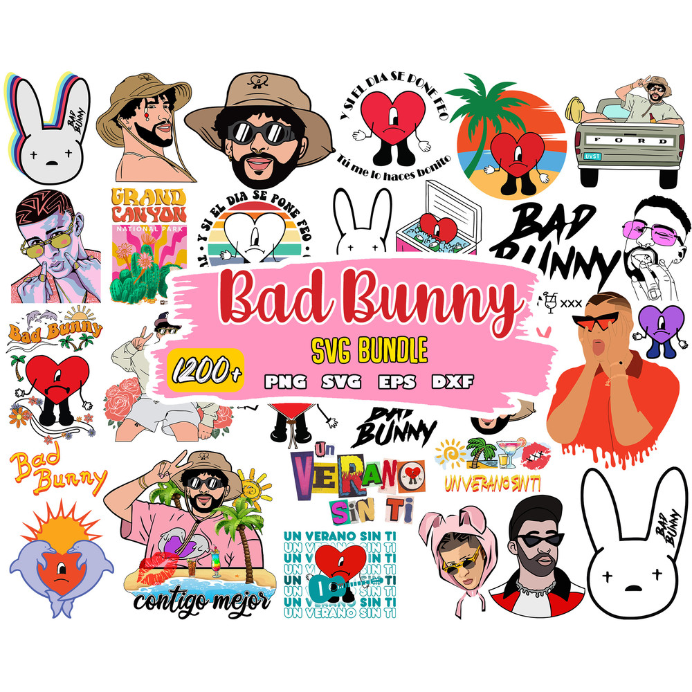 Bad Bunny Un Verano Sin ti Sad Heart SVG, bad bunny svg, un verano sin ti svg, cartoon svg.jpg