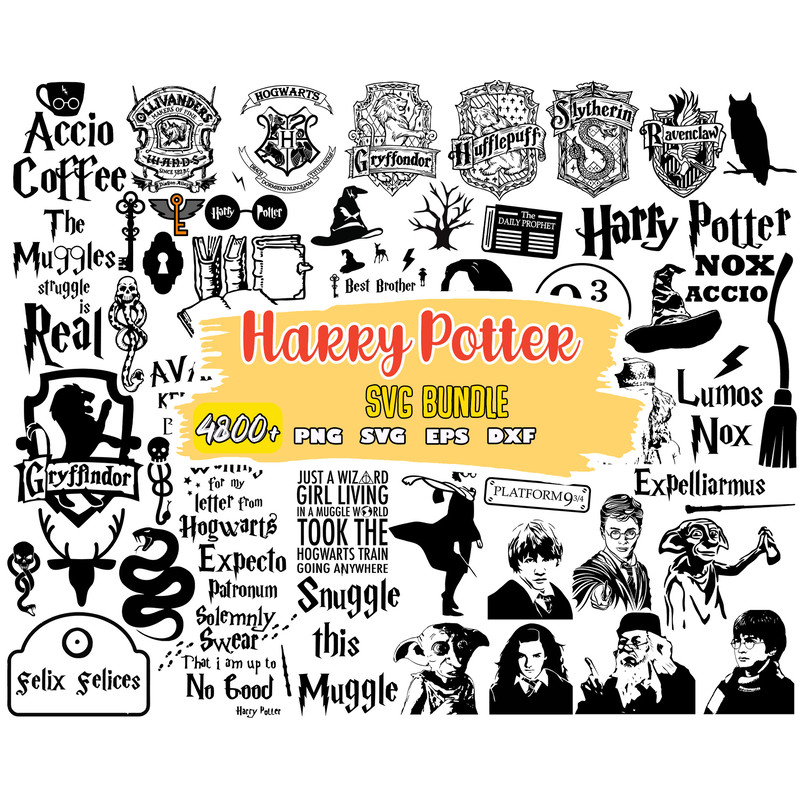 Harry Potter Svg Files, Svg for Cricut, Svg for Shirts, Png, Instant Download, Svg Files for Cricut.jpg