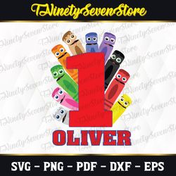 personalized name birthday girl or boy svg, birthday svg, cartoon, custom name svg, png, dxf