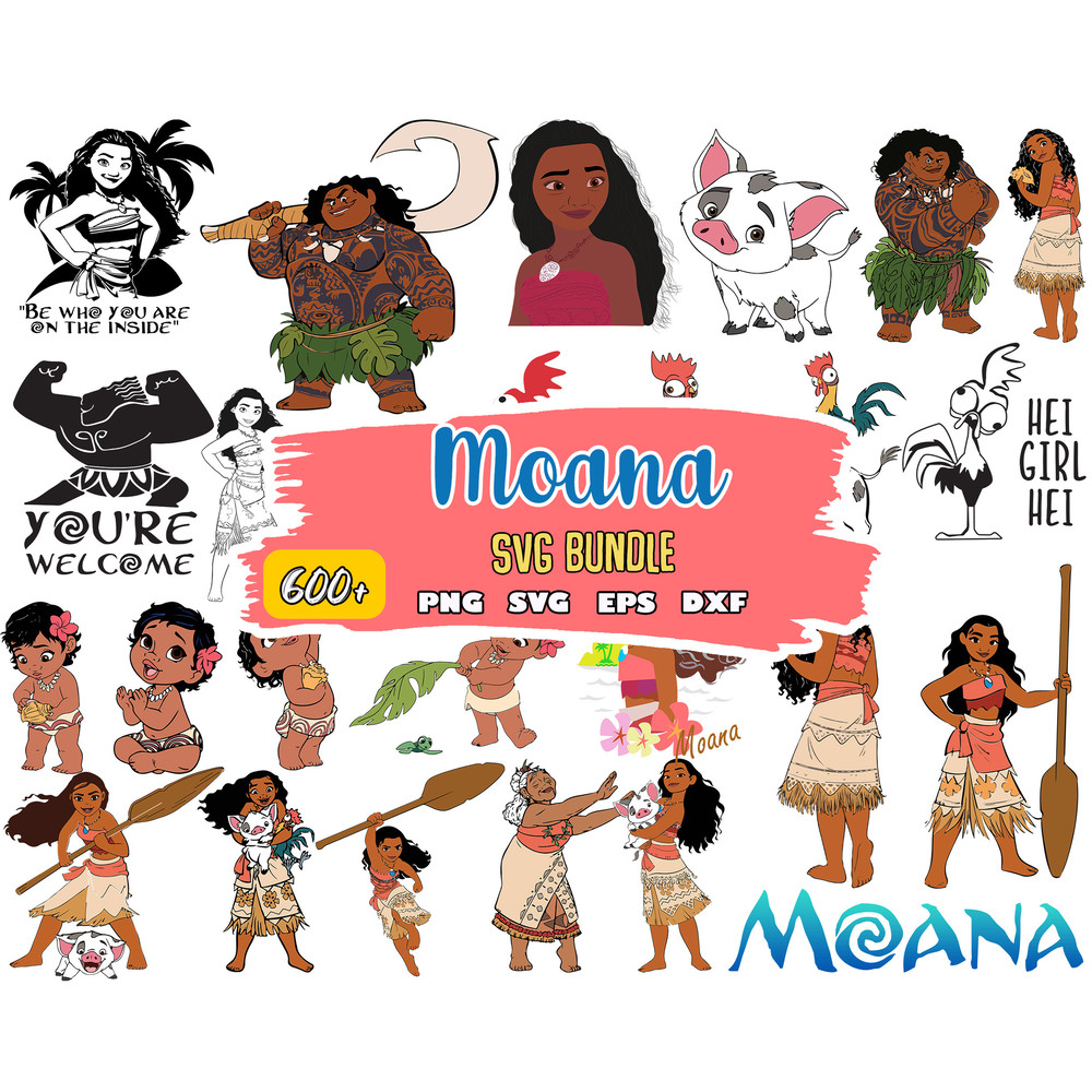 Moana SVG, Moana Cut File, Moana Cricut file, Pig svg, Demigod svg, Maui svg, Princess Cut File.jpg
