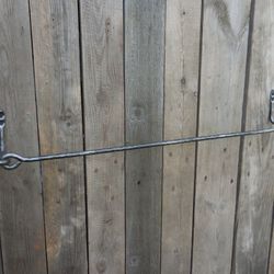 hand forged towel bar 24", bathroom accessories, wrought iron, towel holder, towel rack