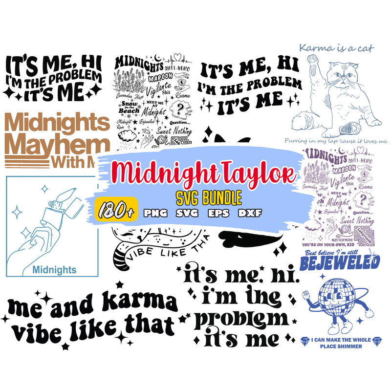 Taylor Swift Inspired Svg, Midnight Svg, Svg For Tshirt, Taylor Swift Svg, Taylor Swift , Digital Instant Download.jpg
