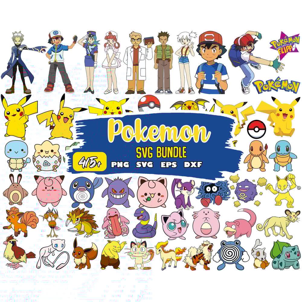 pokemon svg, pokemon png bundle, pokemon clipart, pikachu svg, pokemon font.jpg