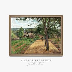 Nature Painting | Landscape Vintage Print | Country Farmhouse Nature Print | Wall Art Decor | 9