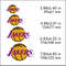 los angeles lakers nba logo machine embroidery designs