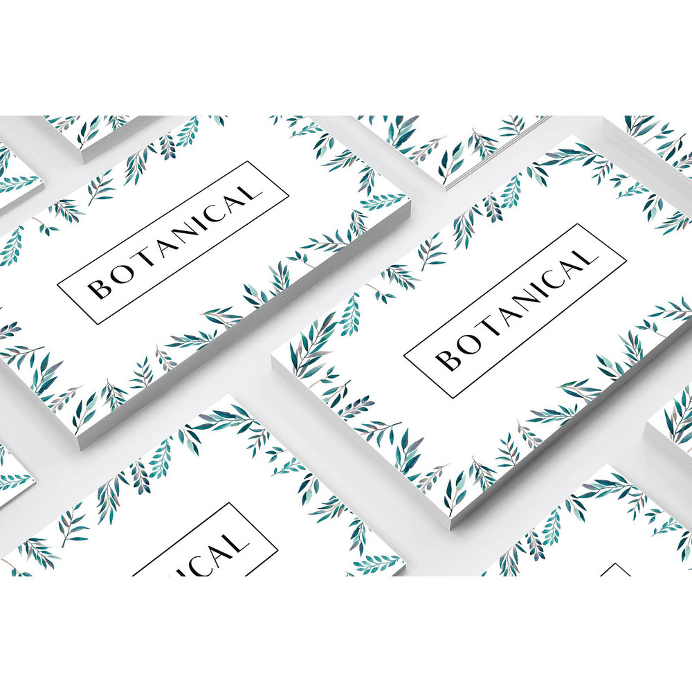 Business card front view