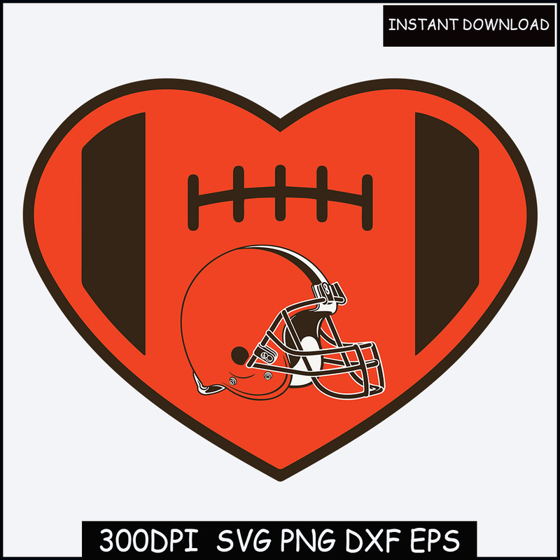 Browns heart svg, Browns Mascot Svg, Browns Heart Svg, Browns Design Svg, Game Day Svg, Digital Print Cutting File, Instant Download.jpg