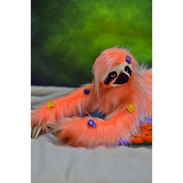 Sloth toy - art doll animal (5).JPG