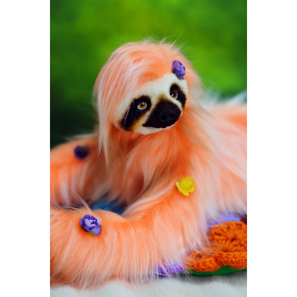 Sloth toy - art doll animal (6).JPG