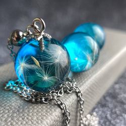 dandelion jewelry set, dandelion set jewerly, dandelion necklace, dandelion seeds, dandelion jewelry set, dandelion fluf