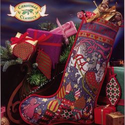snow princess stocking vintage cross stitch pattern pdf christmas stocking designs embroidery