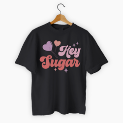 Hey Sugar Valentine Black Tee
