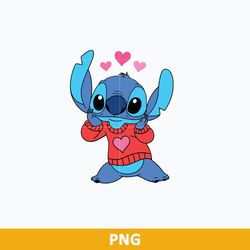 stitch valentine's day png, stitch png, valentine day png, disney valentine png