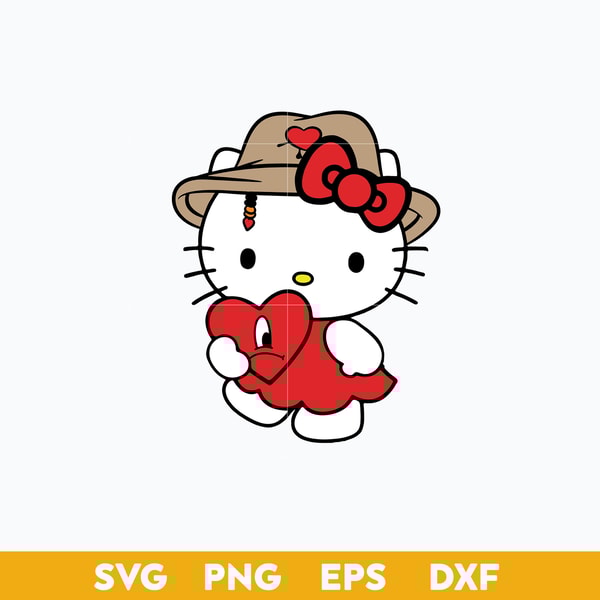 Valentine Bad Bunny Cat Heart Sad Svg, Hello Kitty Svg, Vale | Inspire ...