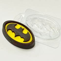 Batman plastic mold, bat mold, bath bomb mold, candle mold, marvel mold, polymer clay mold, soap makin