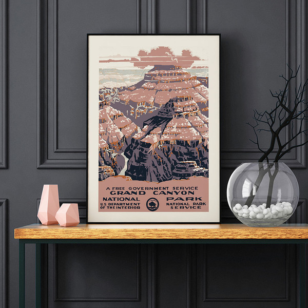Grand Canyon National Park vintage WPA poster, 1938.jpg