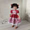 Red with white lace dress for Little Darlijg doll..jpg