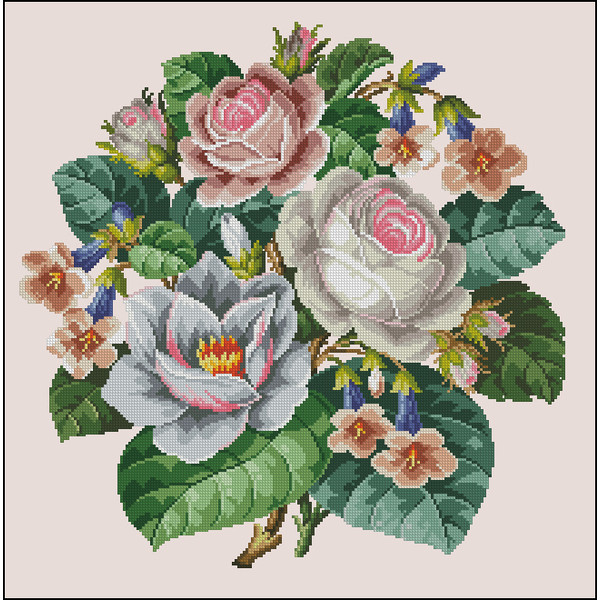 Белый букет (Розы с магнолией) n.jpg