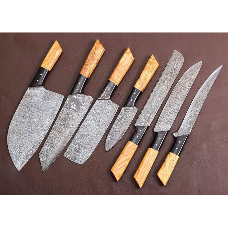 Damascus Chef Set of 7 Pieces