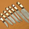Damascus Chef Set of 7 Pieces