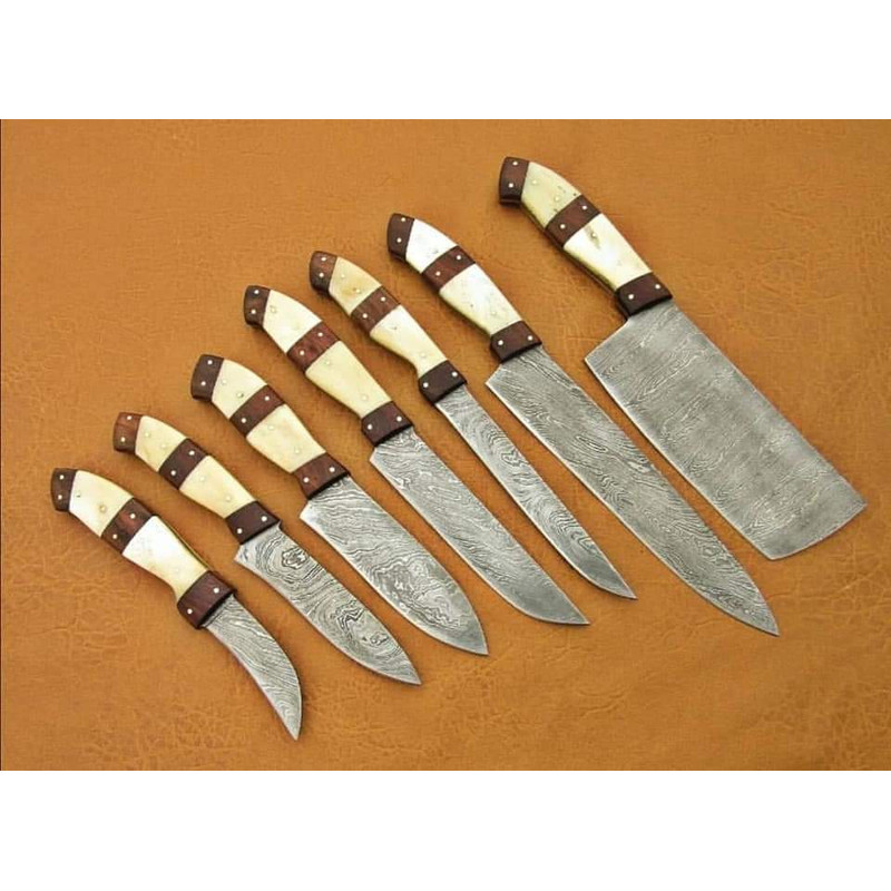 Damascus Chef Set of 7 Pieces