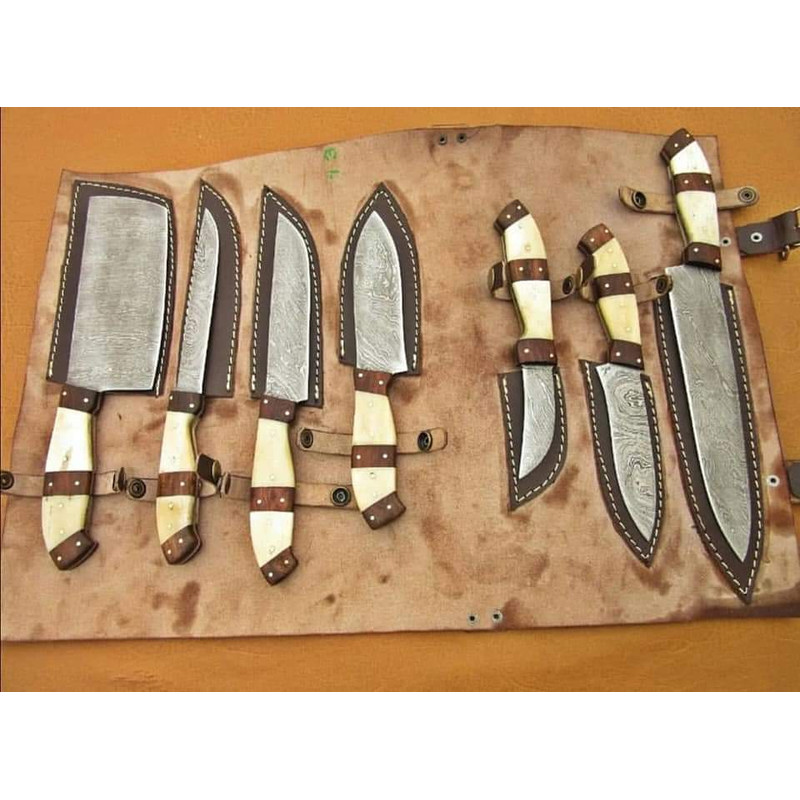 Damascus Chef Set of 7 Pieces