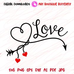 love svg letters valentines day wall art digital downloads files