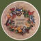 Forest Birds Wreath vintage cross stitch pattern