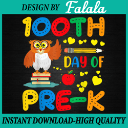 100th day of school png, cute owl png, 100 days smarter png, 100th day of school png, digital download