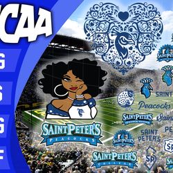 saint peter's peacocks svg bundle , ncaa svg, ncaa bundle svg eps dxf png,digital download ,instant download