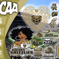 Oakland Golden Grizzlies SVG bundle , NCAA svg, NCAA bundle svg eps dxf png,digital Download ,Instant Download