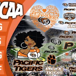 Pacific Tigers SVG bundle , NCAA svg, NCAA bundle svg eps dxf png,digital Download ,Instant Download