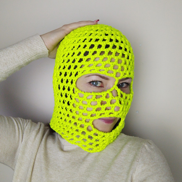 Fishnet-face-covering-neon-green