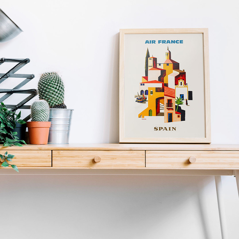 Spain - Air France travel poster by Francois Vernier, 1959.jpg