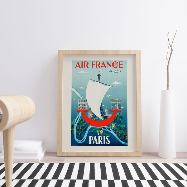 Paris 2000 Years - Air France vintage travel poster.jpg