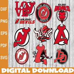Bundle 10 Files New Jersey Devils Hockey Team Svg, New Jersey Devils Svg, NHL Svg, NHL Svg, Png, Dxf, Eps