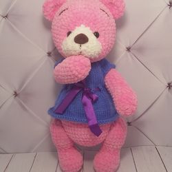 Crochet Bear PATTERN, Crochet teddy PDF pattern Big soft bear Nursery decor Plush toy Teddy