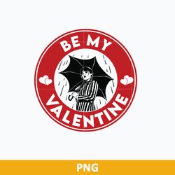 Be My Valentine Png, Wednesday Girl With Umbrella Png, Wednesday Valentine Png