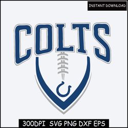 Football SVG ,Colts svg, NFL svg , Digital Clipart Png Eps Pdf Dxf
