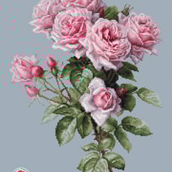rose bouquet cross stitch pattern