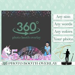 unicorn 360 photo booth overlay birthday videobooth template rainbow filter rainbow 360 overlay touchpix unicorn overlay