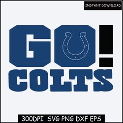 go colts svg, colts mascot iron on svg, digital print cut file, instant download