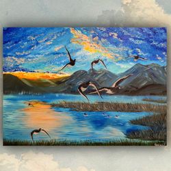 Original oil painting Alaska