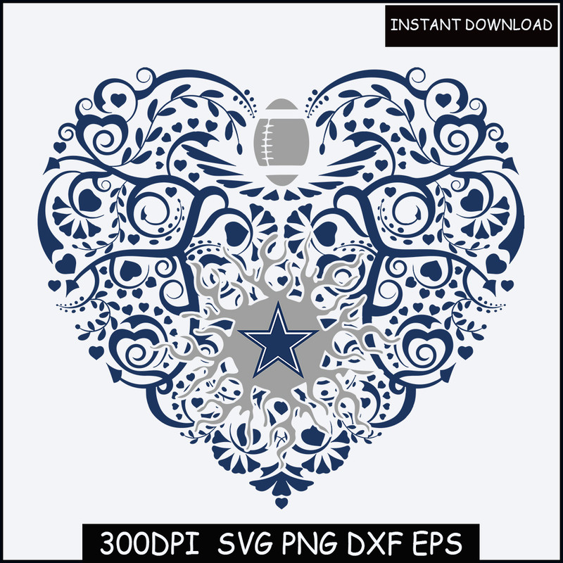 Cowboys SVG Vector File, Cowboys Star SVG Cut Files, Instant Download.jpg