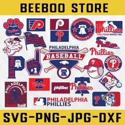 22 files philadelphia phillies svg, baseball clipart, philadelphia svg, phillies svg, cutting files,mlb svg, clipart