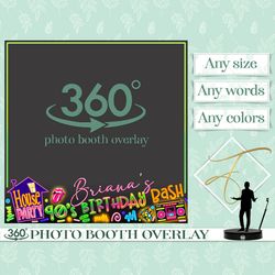 90s party 360 booth overlay hause party 360 photo booth template retro overlay 80s 360 photo booth touchpix 360 rotating