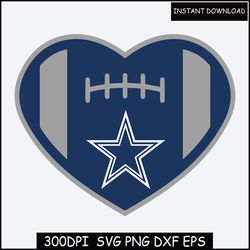 cowboys  heart svg, cowboys svg vector file, cowboys star svg cut files, instant download
